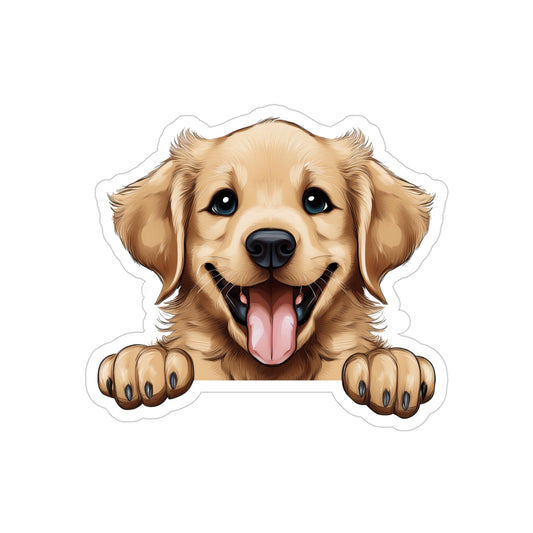 My Golden Retriever Transparent Die-Cut Stickers (Outdoor Approved)