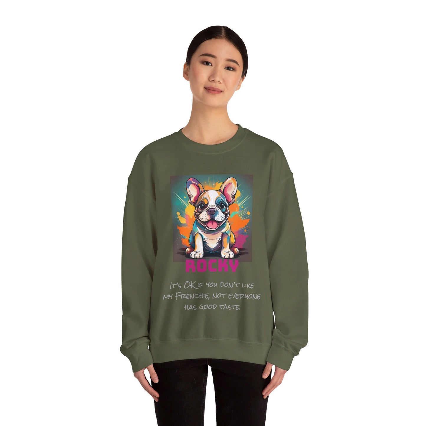 French Bulldog Unisex Heavy Blend™ Crewneck Personalized Custom Sweatshirt