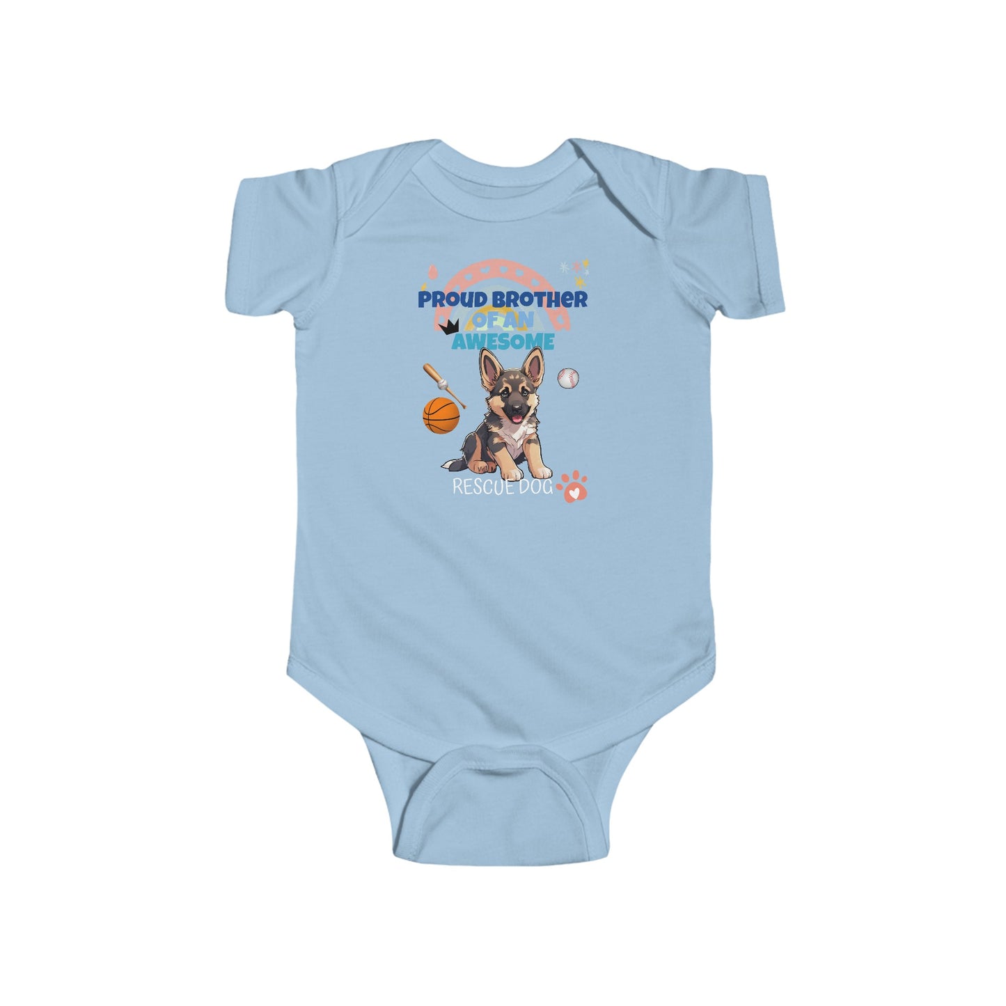 Proud Brother of An Awesome German Shepherd Rescue Dog - Infant Onesie