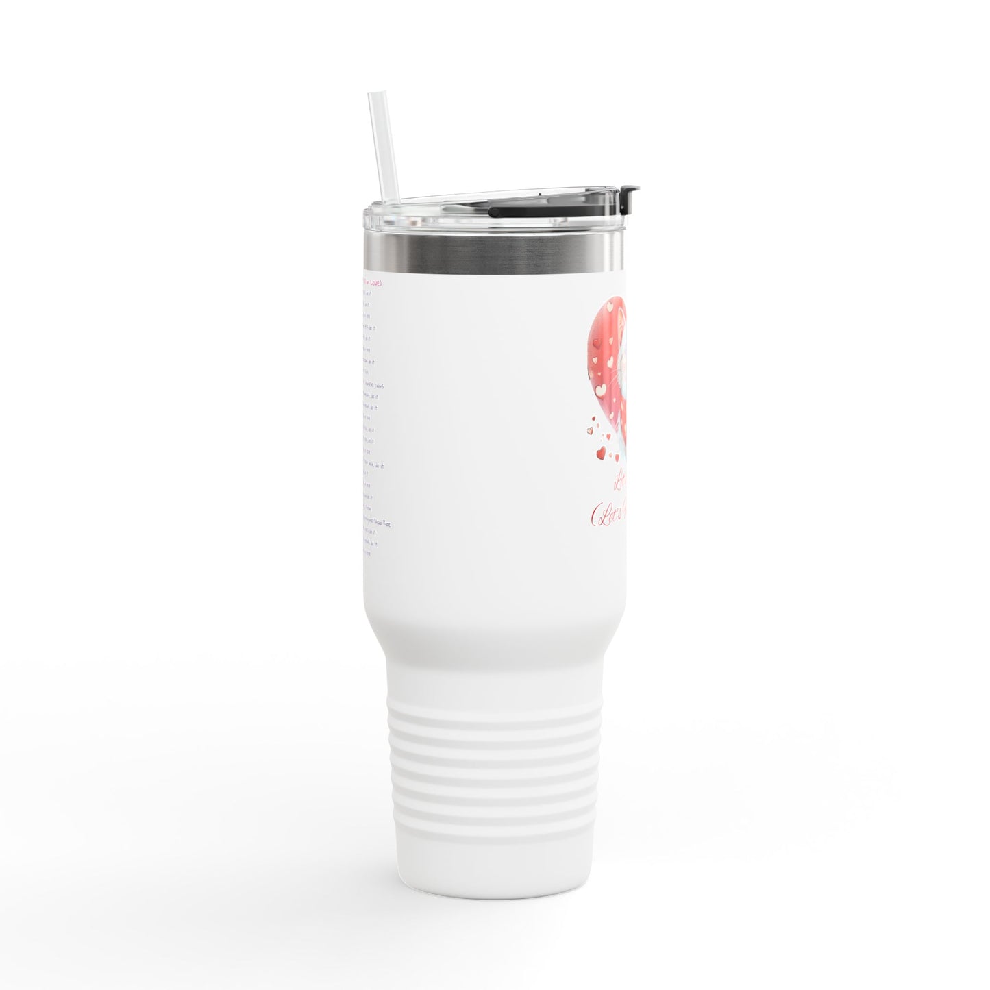 Let’s Do It (Let’s Fall in Love)....Adorable Kitten Cat Singing Insulated Travel Tumbler