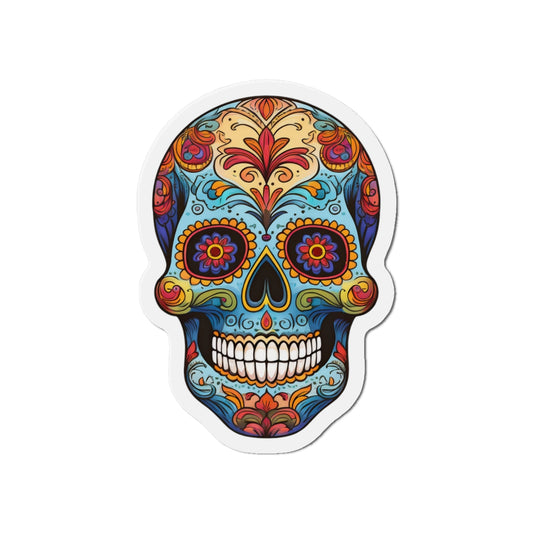 Dia de los Muertos / Day of The Dead Skull Die-Cut Magnet (Outdoor Approved)