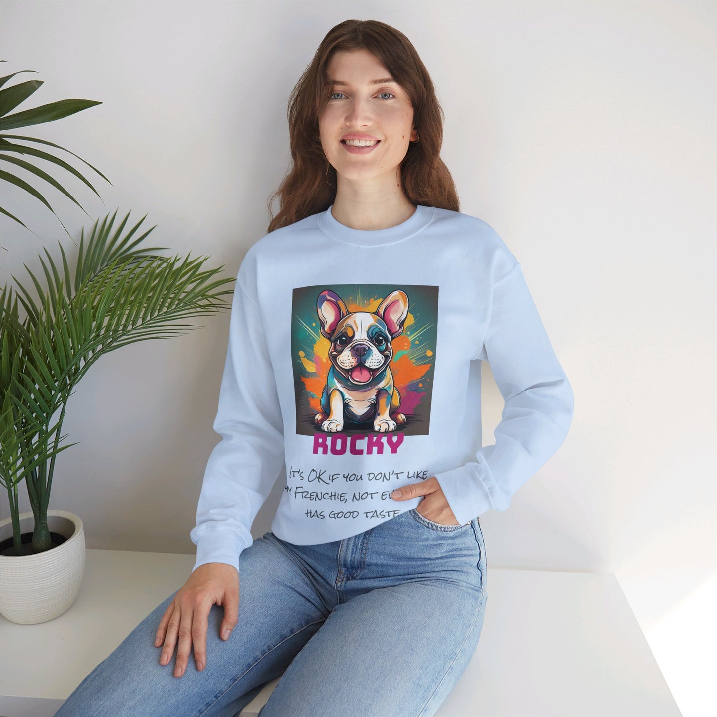 French Bulldog Unisex Heavy Blend™ Crewneck Personalized Custom Sweatshirt