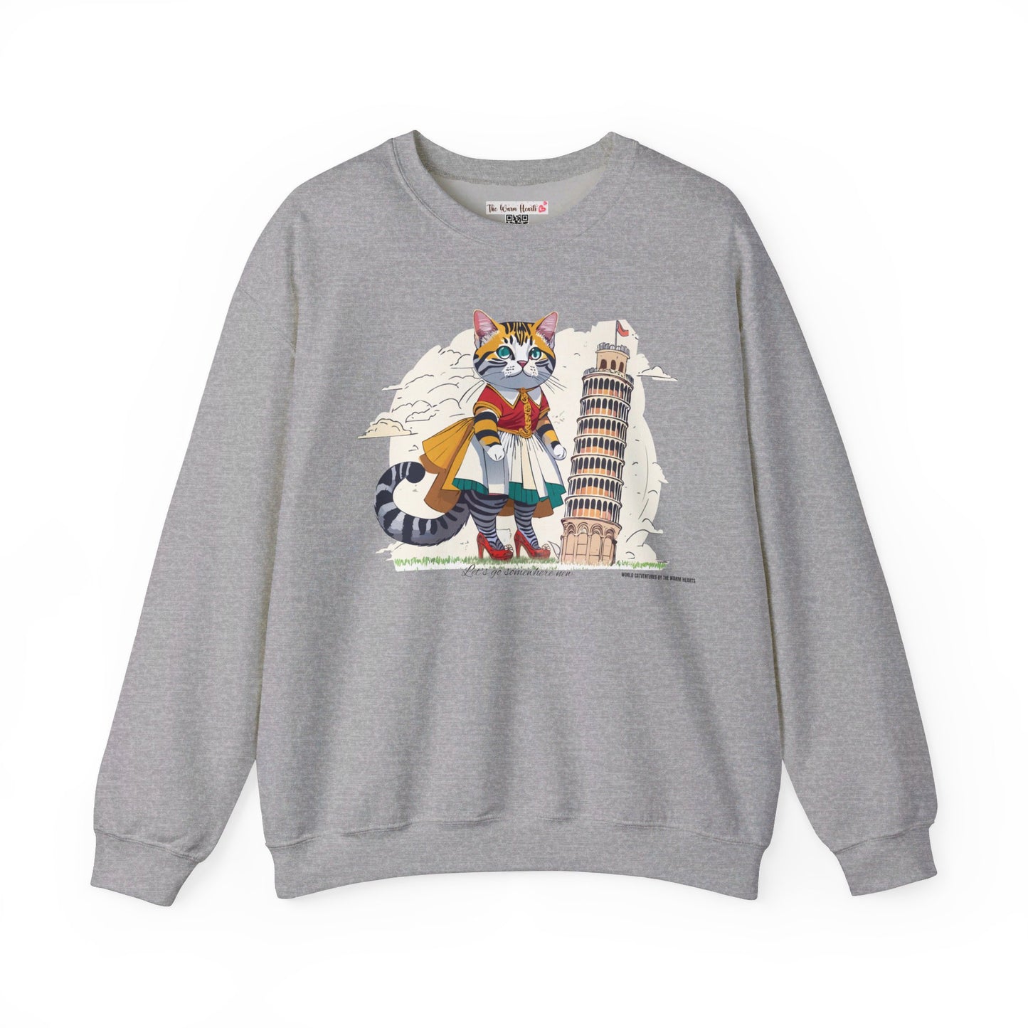 World Catventures - Pisa Tower Unisex Heavy Blend™ Crewneck Sweatshirt