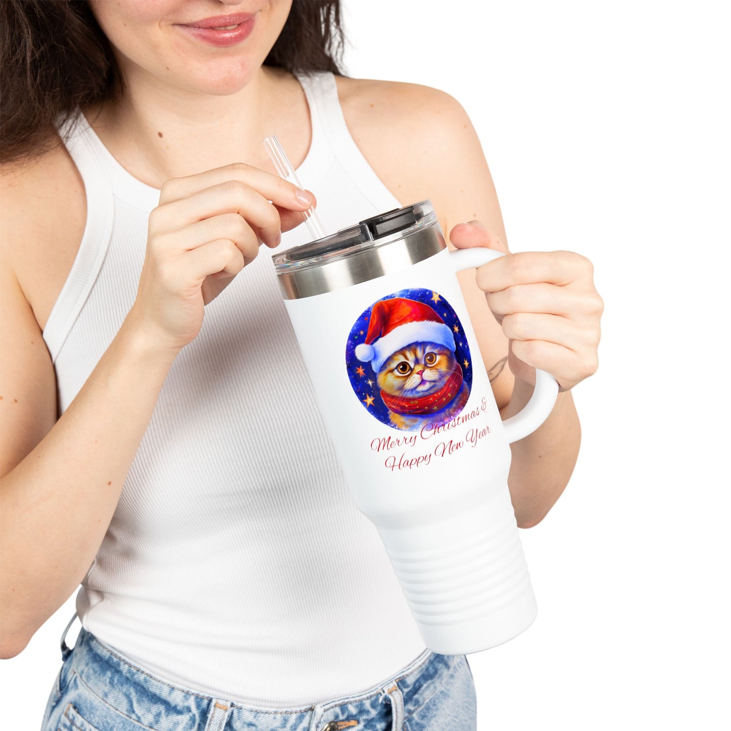 Wishing you A Merry Christmas & Happy New Year Insulated Travel Tumbler